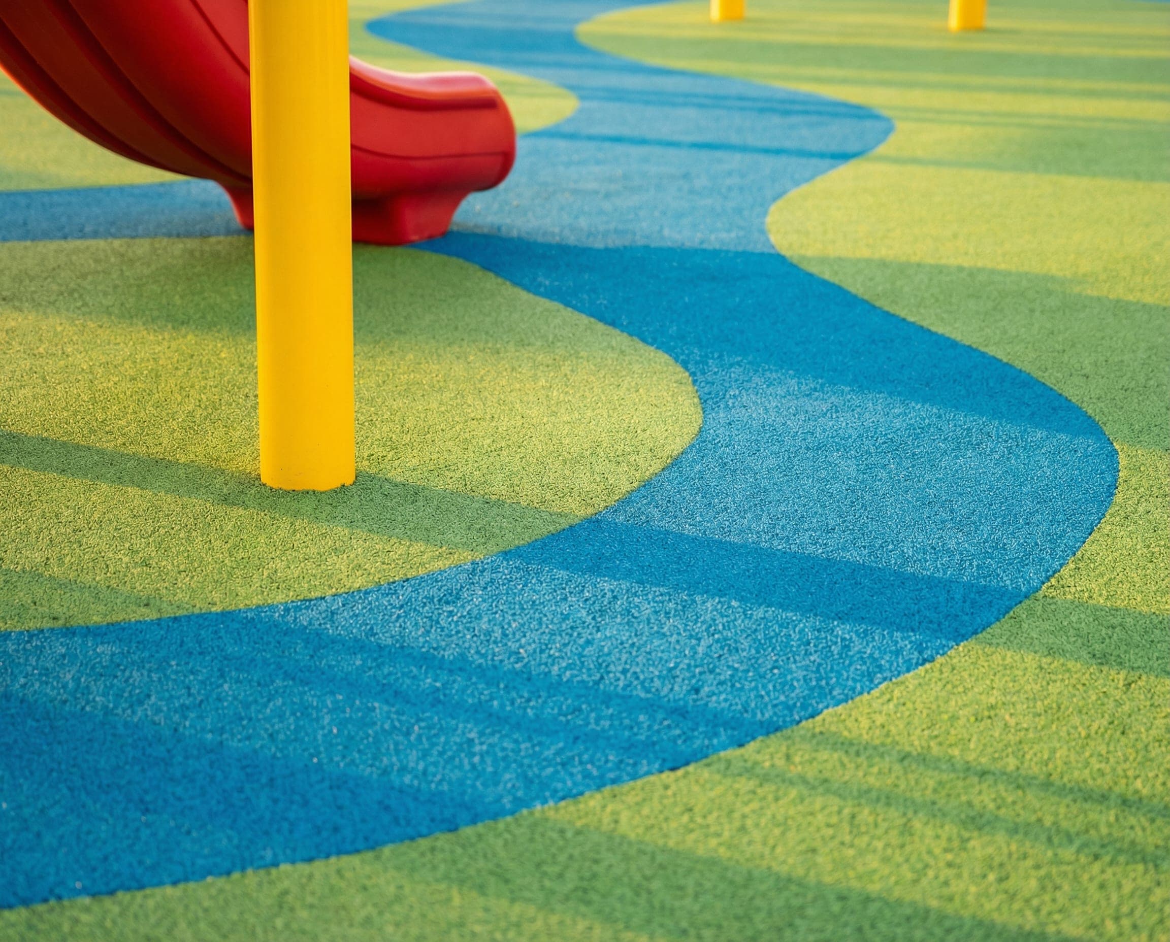 Playground safety standards in Qatar — EN 1177 compliance guide by Ayana Trading & Contracting.