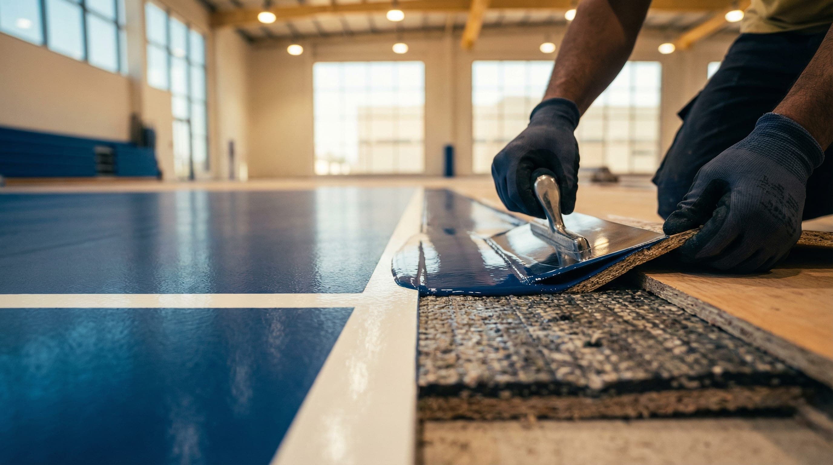 Expert insights on DIN 18032-2 and EN 14904 sports flooring standards from Ayana Trading & Contracting, Qatar.