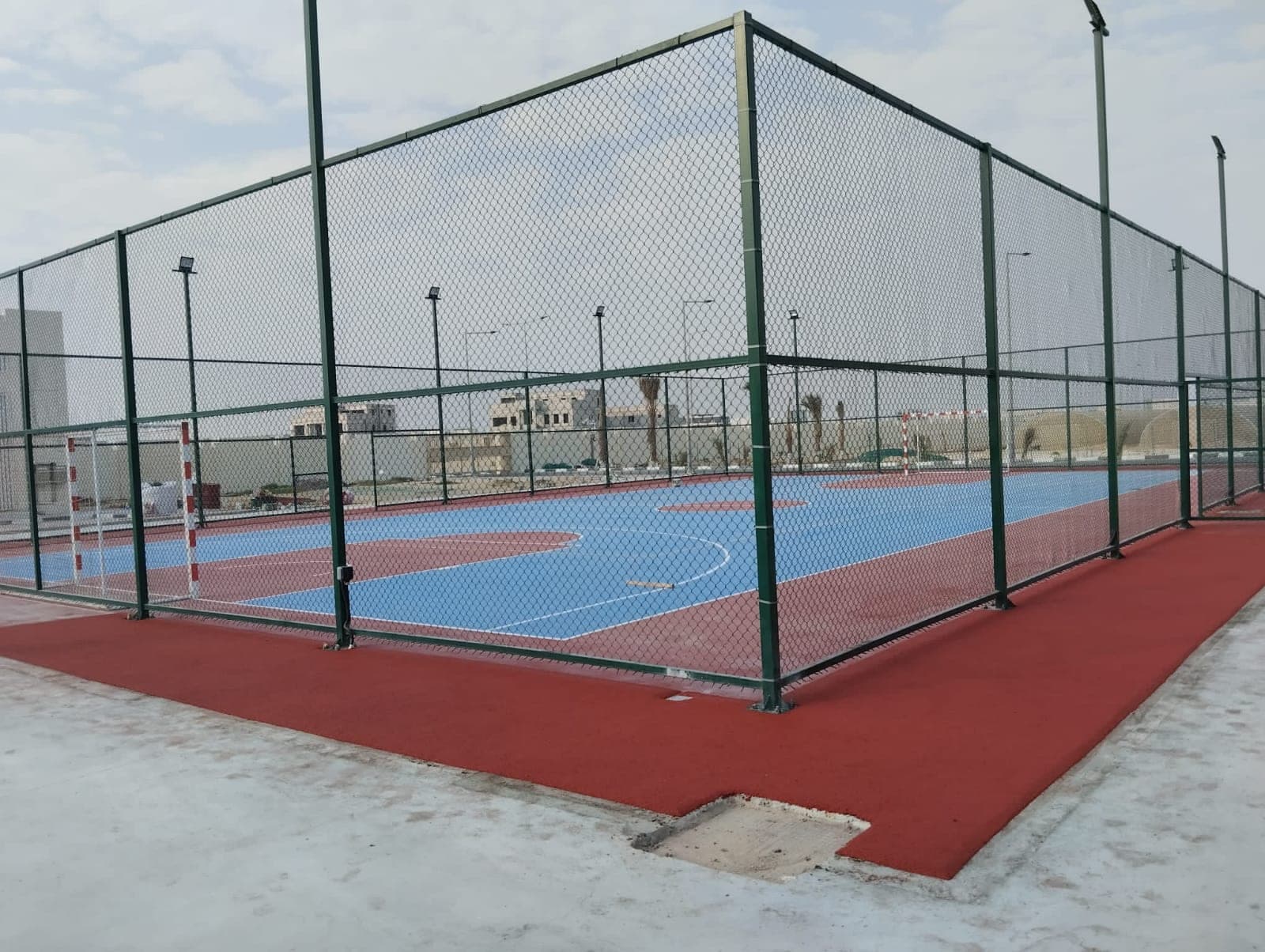 High Builders, Al Khor — EN 1177 kids playground surfacing installed by Ayana, Qatar 2024.