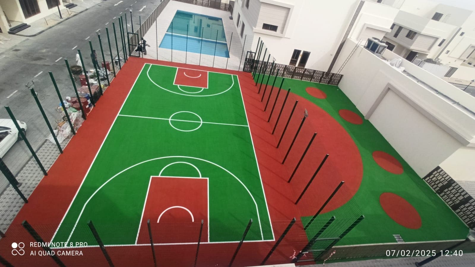 Petra Projects, Al Sadd — EN 1177 kids playground surfacing installed by Ayana in Doha, Qatar 2025.