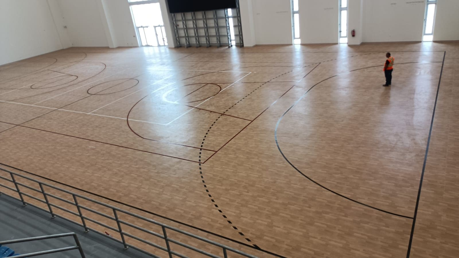 Qatar Consol, Mesaieed — DIN 18032-2 indoor gym sports flooring installed by Ayana, Qatar 2024.